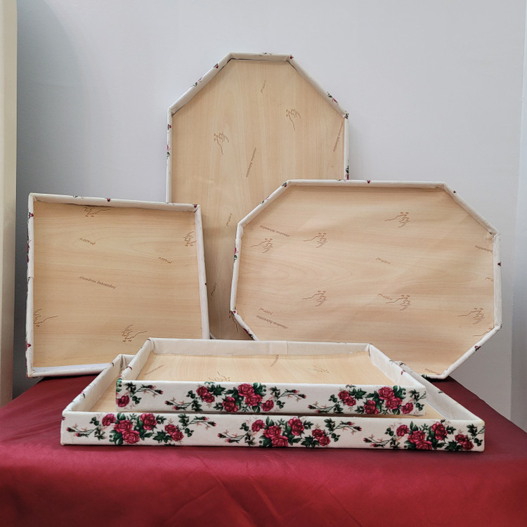 ظروف بسته بندی آجیل و خشکبار طرح گلسرخی مربع